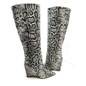 MICHAEL Michael Kors Snake Print Heeled Boots